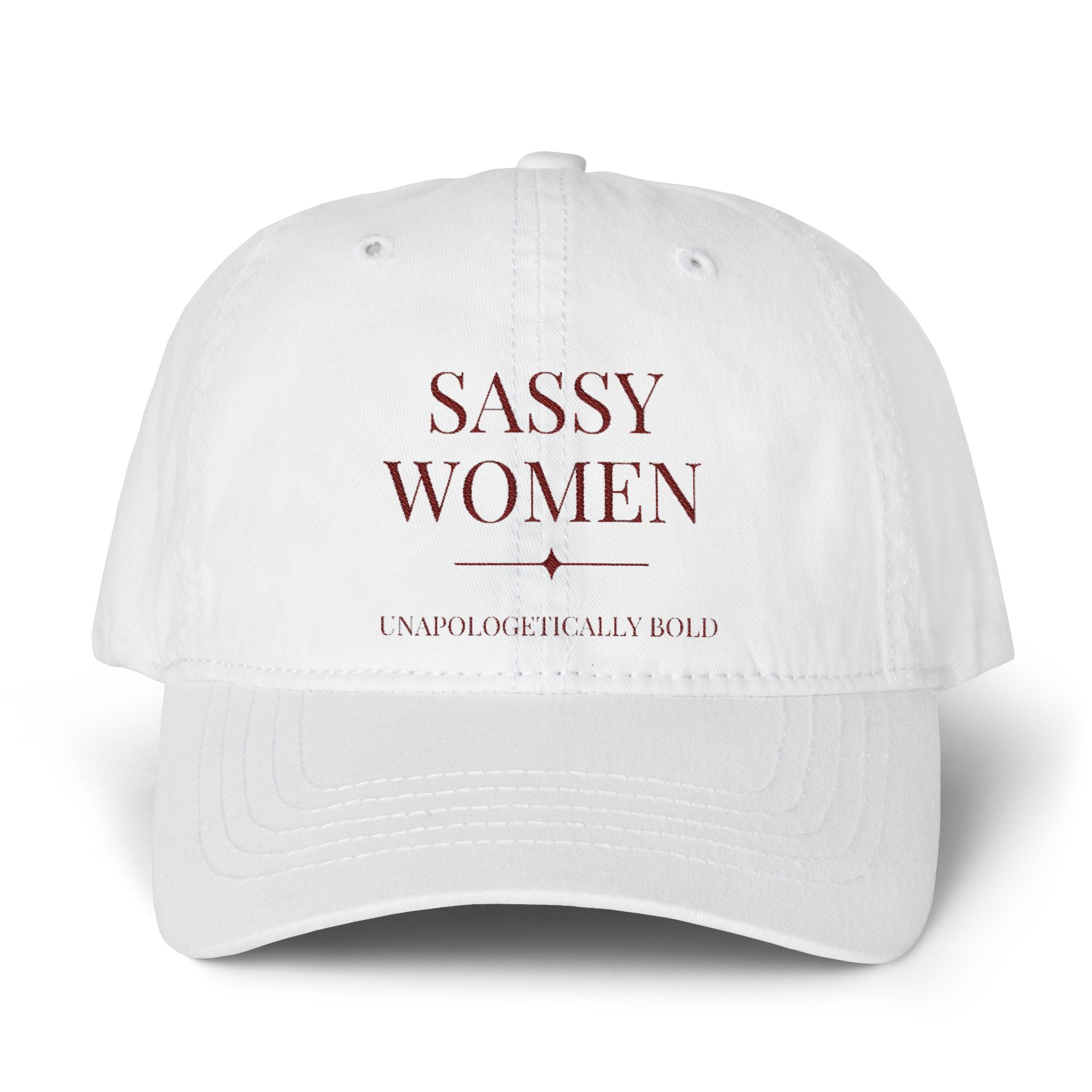 Women's Pigment-Dyed Cap with Fashion Undervisor (Embroidery)