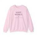 Sassy Women Crewneck Sweatshirt — Minimal Feminine Graphic Pullover